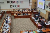 DPR Resmi Sahkan Revisi UU Polri, Sejumlah Aturan Baru Mulai Ditetapkan. (Foto: Matius Alfons/detikcom)