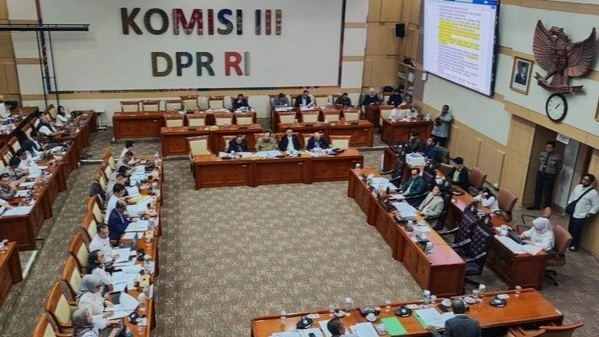 DPR Resmi Sahkan Revisi UU Polri, Sejumlah Aturan Baru Mulai Ditetapkan. (Foto: Matius Alfons/detikcom)