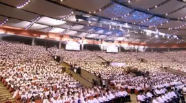 Prabowo Kumpulkan 12.173 Penggerak Program MBG di Sentul. (Tangkapan Layar Youtube BPMI)