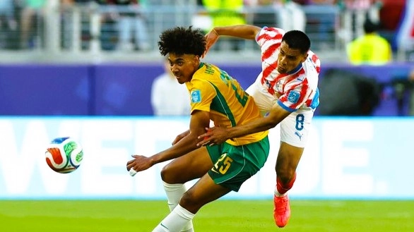 Hasil Paraguay vs Australia Piala Dunia 2026: Skor 0-0 Cukup Bawa Australia ke Babak 32 Besar. (Foto: REUTERS/Carlos Barria/cnnindonesia)