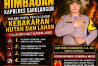 Polres Sarolangun Gelar Sayembara Pelapor Karhutla, Laporan Valid Diberi Imbalan. (Foto: jambitv