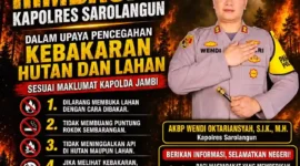 Polres Sarolangun Gelar Sayembara Pelapor Karhutla, Laporan Valid Diberi Imbalan. (Foto: jambitv