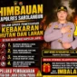 Polres Sarolangun Gelar Sayembara Pelapor Karhutla, Laporan Valid Diberi Imbalan. (Foto: jambitv