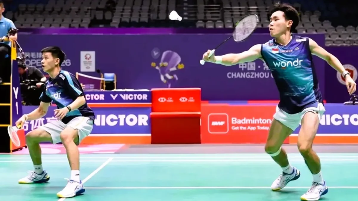 Laga Sengit Tiga Gim! Raymond/Joaquin Tumbangkan Wakil Taiwan di China Open 2026. (Foto: PBSI/harianbanyuasin)