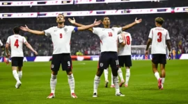 Meski Bermain dengan 10 Orang, Inggris Taklukkan Meksiko dan Melaju ke Perempat Final Piala Dunia 2026. (Foto: XinHua/Wu Wei/kompas)