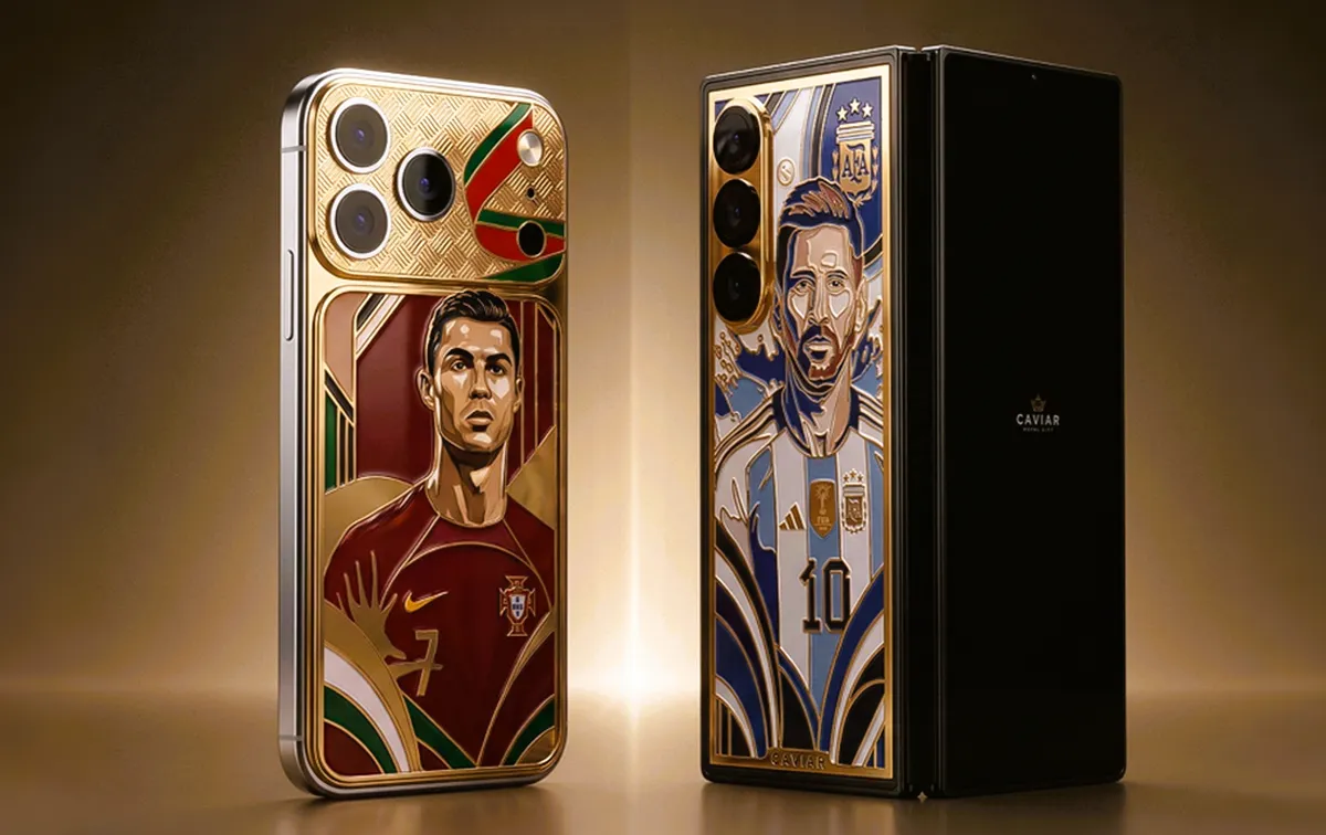 Caviar Rilis HP Sultan Berlapis Emas buat Fans Messi dan Ronaldo, Harganya Bikin Melongo. (Foto: Caviar/readers)