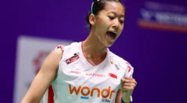 Putri KW Tampil Meyakinkan di China Open 2026, Lolos ke 16 Besar Usai Singkirkan Wakil Tuan Rumah. (Foto: PBSI/kompas)