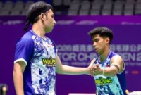 Sabar/Reza Tumbangkan Ganda Malaysia, Tiket 16 Besar China Open 2026 Berhasil Diamankan. (Foto: PBSI/kompas)