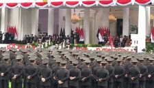 Prabowo Lantik 1.177 Perwira TNI-Polri, Empat Taruna Terbaik Raih Adhi Makayasa. (Foto: KOMPAS.com/Rahel)