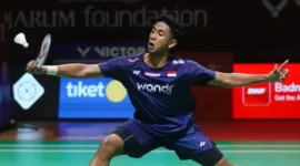 Alwi Farhan Gagal ke Semifinal Usai Takluk dari Kodai Naraoka. (Foto: rctiplus)