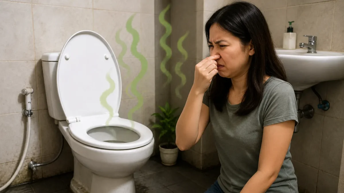 Kamar Mandi Bau? Coba 4 Bahan Alami Ini agar Tetap Segar Tanpa Pewangi Kimia. (Foto: AI)