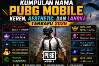 Kumpulan Nama PUBG Mobile Keren, Aesthetic, dan Langka Terbaru 2026. (Foto: AI)