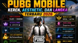 Kumpulan Nama PUBG Mobile Keren, Aesthetic, dan Langka Terbaru 2026. (Foto: AI)