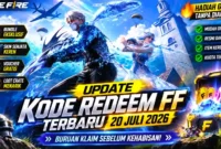 Update Kode Redeem FF Terbaru 20 Juli 2026, Klaim Bundle, Skin Senjata, hingga Diamond Gratis. (Foto: garena)