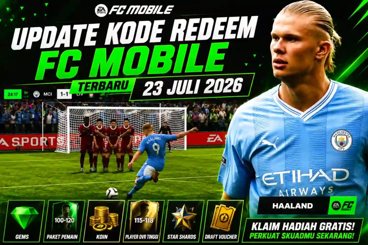 Update Kode Redeem FC Mobile Terbaru 23 Juli 2026, Ada Player OVR Tinggi Gratis. (Foto: ea)