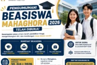 Beasiswa Mahaghora 2026 Dibuka, Siswa SMA dan Gap Year Bisa Kuliah Gratis hingga 5 Semester. (Foto: AI)