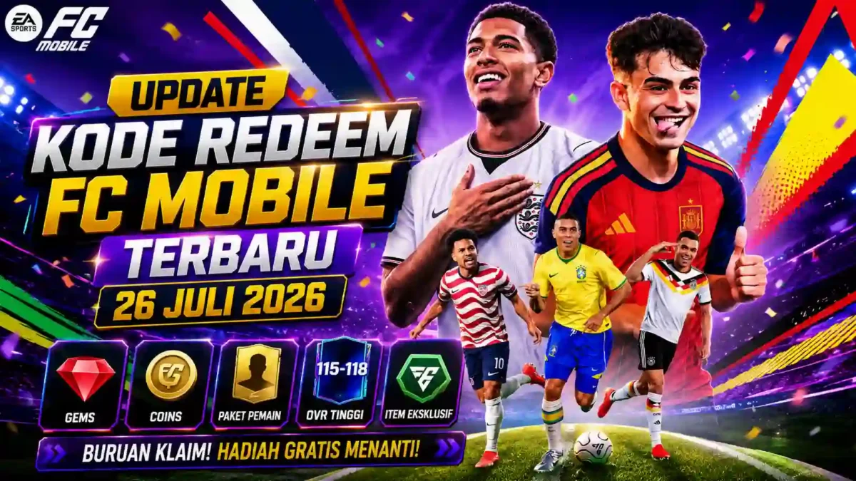 8 Kode Redeem FC Mobile Terbaru 26 Juli 2026, Peluang Dapat Pemain OVR 115-118. (Foto: ea)