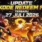 Kode Redeem FF Terbaru 27 Juli 2026 Update Hari Ini, Klaim Bundle Gratis. (Foto: garena)