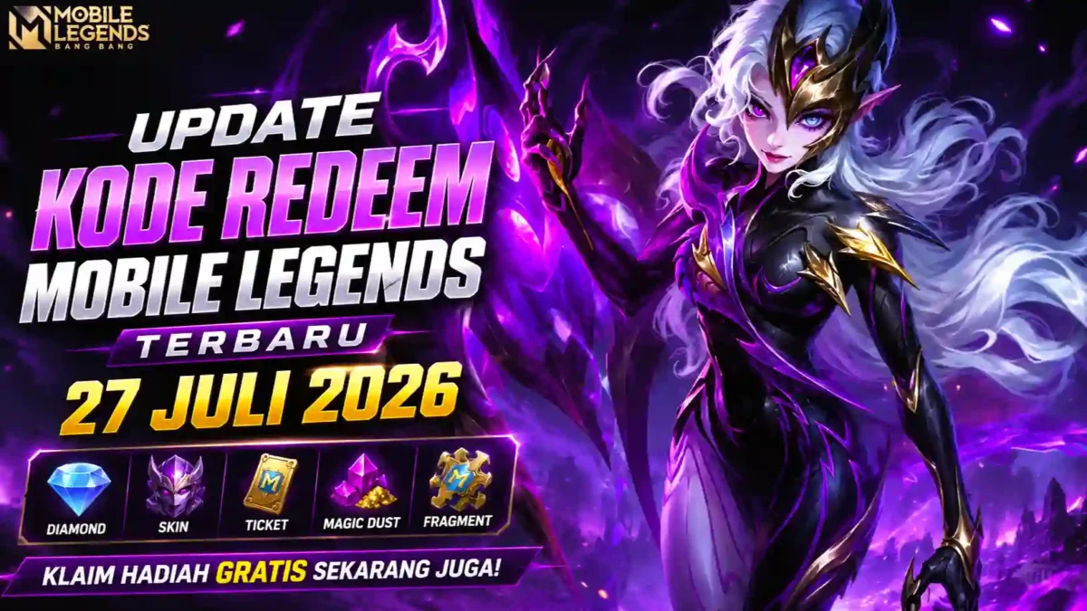 Kode Redeem Mobile Legends Terbaru 27 Juli 2026 Update Hari Ini, Klaim Diamond Gratis. (Foto: mobilelegends)