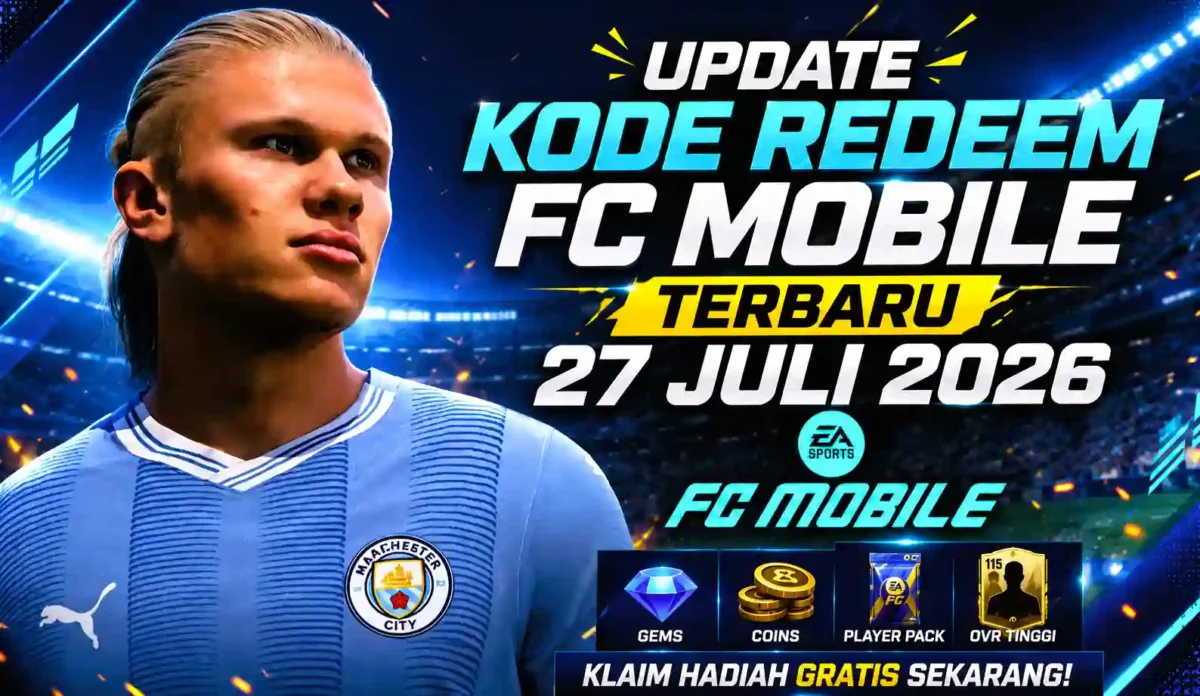 Kode Redeem FC Mobile Terbaru 27 Juli 2026 Update Hari Ini, Klaim Gems Gratis. (Foto: Sportskeeda/oneesports)