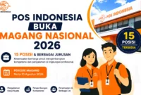 Pos Indonesia Buka Magang Nasional 2026, Ini 15 Posisi dan Jurusan yang Dibutuhkan. (Foto: AI)