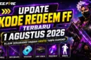 Kode Redeem FF Terbaru 1 Agustus 2026 Resmi Rilis, Klaim Skin, Bundle hingga Loot Crate Gratis Sebelum Hangus. (Foto: garena)