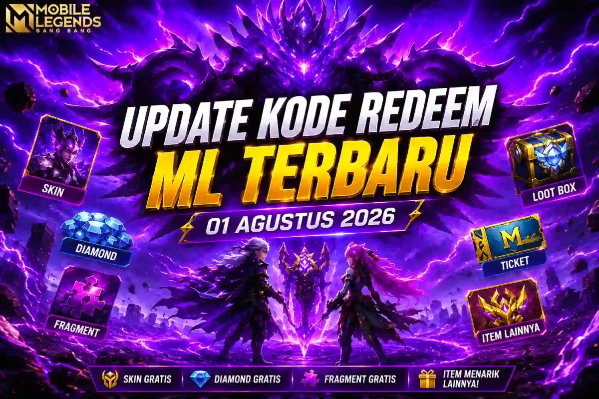Kode Redeem ML Terbaru 01 Agustus 2026 Resmi Rilis, Buruan Klaim Skin, Diamond, dan Hadiah Gratis. (Foto: mobilelegends)
