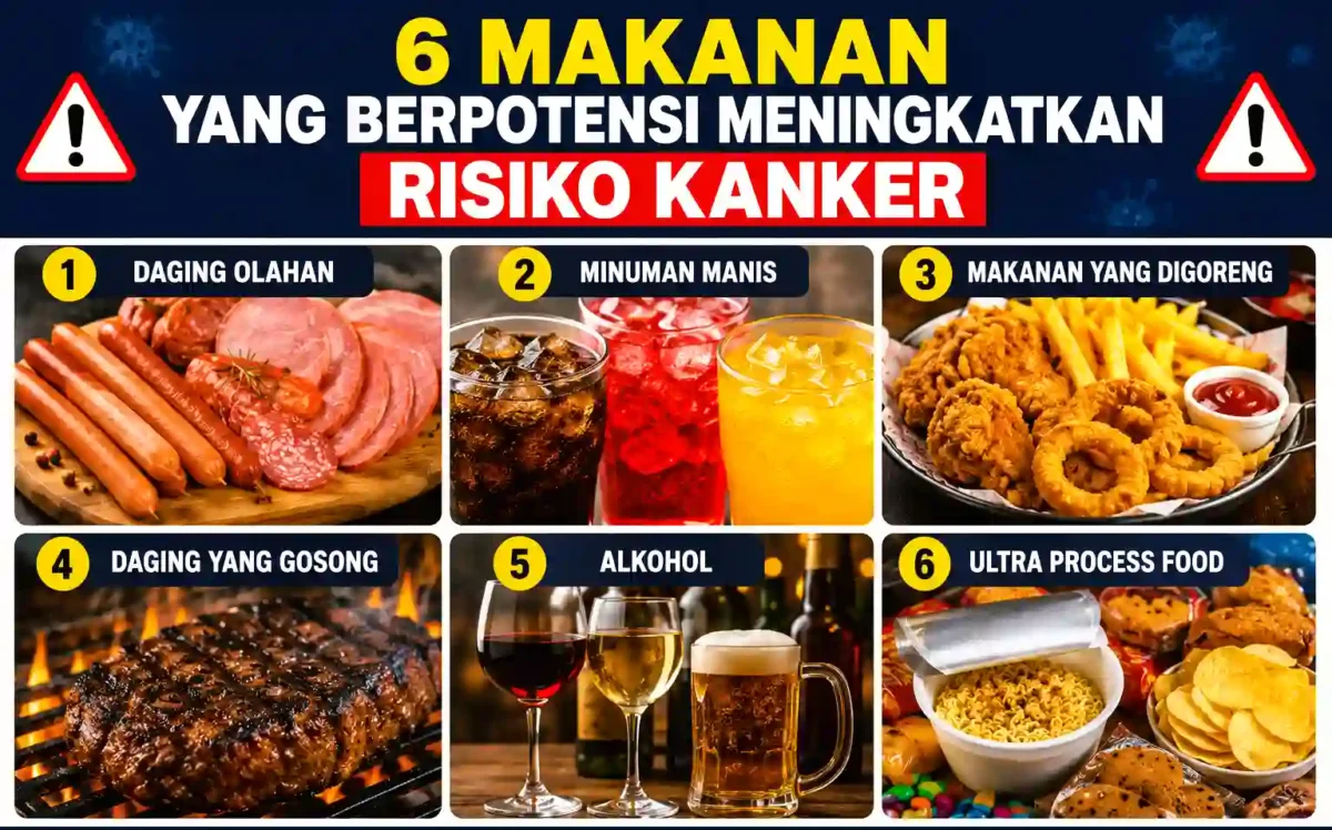 Dokter Harvard Beberkan 6 Makanan yang Berpotensi Meningkatkan Risiko Kanker, Apa Saja? (Foto: AI)