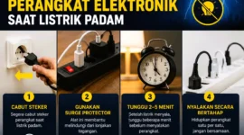 Listrik Sering Padam? Ini Cara Melindungi Perangkat Elektronikmu agar Tidak Cepat Rusak. (Foto: AI)