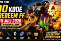 Buruan Klaim! 10 Kode Redeem FF Terbaru 10 Juli 2026, Ada Bundle BR Elite dan Skin Senjata Gratis. (Foto: Garena/kompas)
