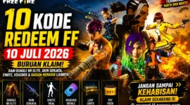 Buruan Klaim! 10 Kode Redeem FF Terbaru 10 Juli 2026, Ada Bundle BR Elite dan Skin Senjata Gratis. (Foto: Garena/kompas)