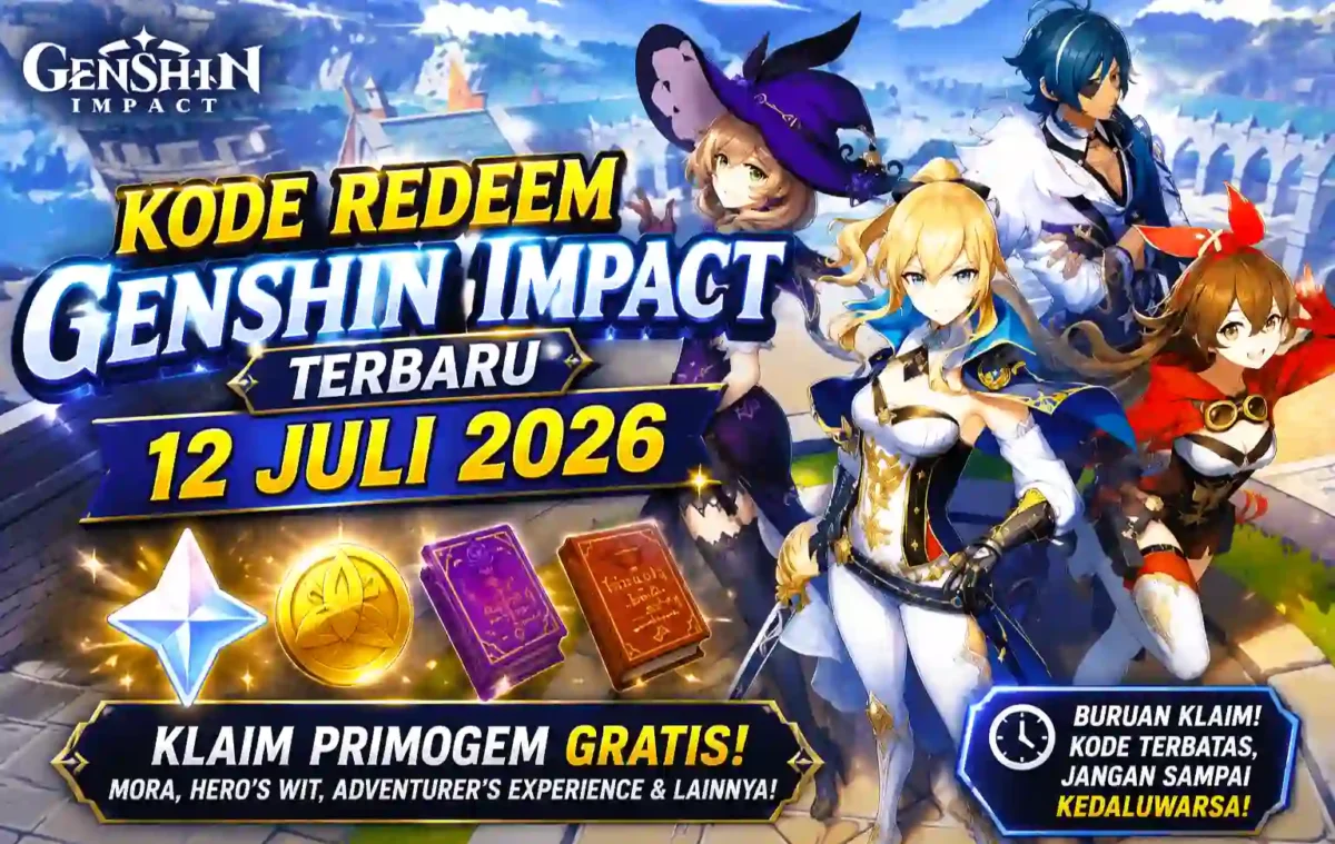 Kode Redeem Genshin Impact Terbaru 12 Juli 2026, Buruan Klaim Primogem Gratis Sebelum Hangus. (Foto: Genshin Impact (ist)/cnbcindonesia)