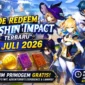 Kode Redeem Genshin Impact Terbaru 12 Juli 2026, Buruan Klaim Primogem Gratis Sebelum Hangus. (Foto: Genshin Impact (ist)/cnbcindonesia)
