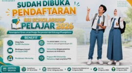 Beasiswa BSI Scholarship Pelajar 2026 Resmi Dibuka, Simak Syarat, Benefit, dan Cara Daftarnya. (Foto: BSI Scholarship 2026/medcom)