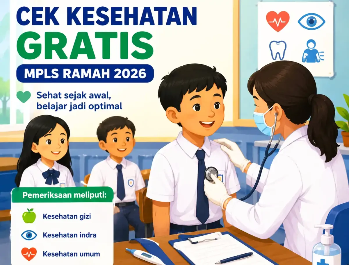 MPLS Ramah 2026 Segera Dimulai, Begini Cara Daftar Cek Kesehatan Gratis untuk Siswa Baru. (Foto Ilustrasi: AI)