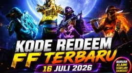 Kode Redeem FF Terbaru 16 Juli 2026, Buruan Klaim Skin, Bundle, dan Voucher Gratis. (Foto: sonora)