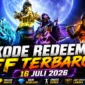 Kode Redeem FF Terbaru 16 Juli 2026, Buruan Klaim Skin, Bundle, dan Voucher Gratis. (Foto: sonora)