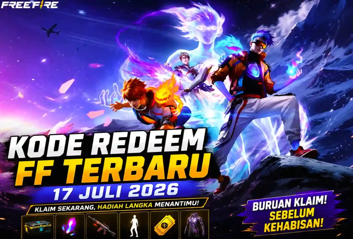 Kode Redeem FF Terbaru 17 Juli 2026 Resmi Rilis, Buruan Klaim Hadiah Gratis Sebelum Hangus. (Foto: esports)