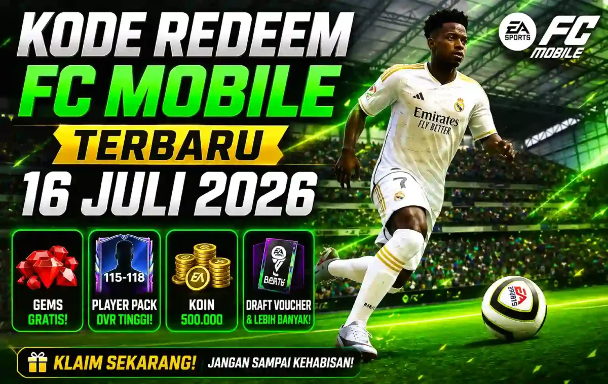 Kode Redeem FC Mobile Terbaru 17 Juli 2026 Resmi Rilis, Klaim Gems dan Player OVR Tinggi Sebelum Kehabisan. (Foto: EA Sports)