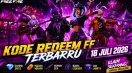 Kode Redeem FF Terbaru 18 Juli 2026 Resmi Dibagikan, Klaim Diamond, Bundle, dan Weapon Skin Gratis Sekarang. (Foto: vexagame)