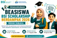 Beasiswa BSI Scholarship Berdampak 2026 Resmi Dibuka. (Foto: AI)