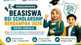 Beasiswa BSI Scholarship Berdampak 2026 Resmi Dibuka. (Foto: AI)