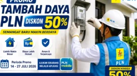 Promo Tambah Daya PLN Diskon 50 Persen Masih Berlaku hingga 27 Juli 2026, Simak Syarat dan Tarifnya. (Foto: AI)