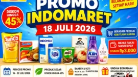 Promo Indomaret Hari Ini 18 Juli 2026, Minyak Goreng hingga Produk Segar Diskon Besar. (Foto: AI)