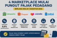 Mulai 1 Agustus 2026, Empat Marketplace Mulai Pungut Pajak Toko Online. (Foto: AI)