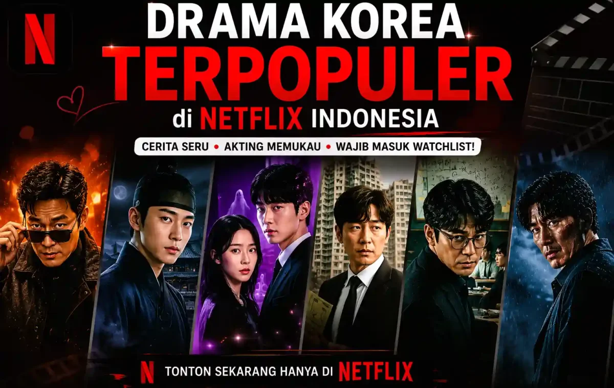 6 Drama Korea Terpopuler di Netflix Indonesia Juli 2026, Dua Pendatang Baru Langsung Kuasai Peringkat. (Foto: AI)