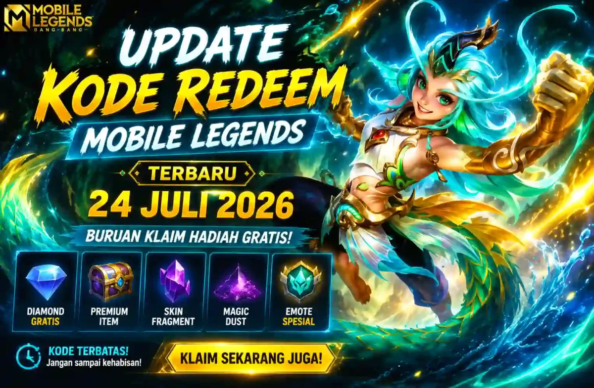 Update Kode Redeem Mobile Legends 24 Juli 2026, Klaim Diamond Gratis dan Item Langka Sebelum Habis. (Foto: mobilelegends)