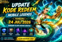 Update Kode Redeem Mobile Legends 24 Juli 2026, Klaim Diamond Gratis dan Item Langka Sebelum Habis. (Foto: mobilelegends)