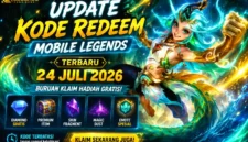 Update Kode Redeem Mobile Legends 24 Juli 2026, Klaim Diamond Gratis dan Item Langka Sebelum Habis. (Foto: mobilelegends)
