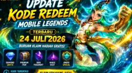 Update Kode Redeem Mobile Legends 24 Juli 2026, Klaim Diamond Gratis dan Item Langka Sebelum Habis. (Foto: mobilelegends)